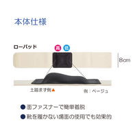 竹虎 ソフラウルファーアーチローパッド ベージュ LL 038125 1枚