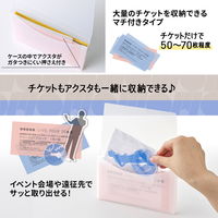 プラス イトオシ チケットケースファイル PP製 クリアー 半透明 91350 1冊