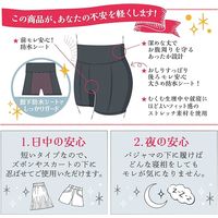 まもら騎士（ナイト）生理用オーバーパンツ L＜92～100cm＞ブラック 1個 西川