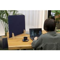 【軒先渡し】オリバー 卓上パーテーション 飛沫対策 簡単設置 幅600×奥行145×高さ510mm グリーン S・OS-D529 1台（直送品）
