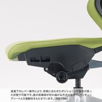 【設置込】イトーキ セクアチェア ハイバック T型肘付 ハンガー付 レッド×ブラック×ミラー×ブラック 1脚（直送品）