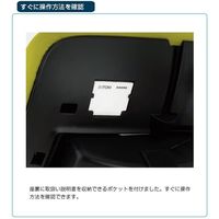 【設置込】イトーキ トルテRチェア 再生布張 ハイバック アジャスタブル肘付 ハンガー付 ナイロンキャスター ネイビーブルー×ホワイト 1脚（直送品）