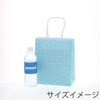 【ケース販売】HEIKO 紙袋 25チャームバッグ 21-12 スクエア ブルー 003266722  1ケース(50枚入×6袋)（直送品）