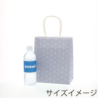 【ケース販売】HEIKO 紙袋 25チャームバッグ 21-12 スクエア グレー 003266723  1ケース(50枚入×6袋)（直送品）