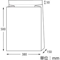 【ケース販売】シモジマ HEIKO 宅配袋 3L 白無地 004192501  1ケース(25枚入×8袋 合計200枚)（直送品）