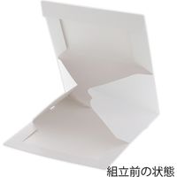 シモジマ HEIKO サイドオープンケーキ箱 3号 白 ポケット付 004260002 1セット(10枚入×20束 合計200枚)（直送品）