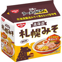 日清食品 日清のラーメン屋さん 札幌みそ味 5食パック インスタントラーメン 袋麺 1セット（1個（5食入）×6）