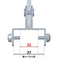 くろがね工作所 汎用アドオンアクリルスクリーン 幅1000×奥行41×高さ150mm 透明 JD-HAN1015ADGT 1枚（直送品）