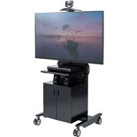 サンワサプライ テレビ会議用 ディスプレイスタンド 幅770×奥行660×高さ1801mm CR-PL39BK 1台（直送品）