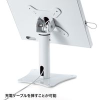 サンワサプライ 10.2インチiPad用 卓上スタンド クランプ式 幅210×奥行150×高さ310mm CR-LASTIP28W 1台（直送品）
