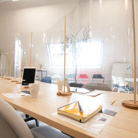 【車上渡し】ホーショー エチケットウインド ewシリーズ Sライン(4ボード) 幅1800×奥行133×高さ700mm （飛沫防止） 1台（直送品）