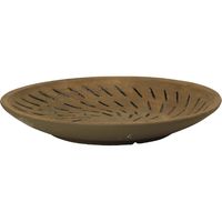 スパイス Wow!クールアフリカン ブラックイレギュラーライン ラウンドプレート ブラウン CPGH1310A 1個（直送品）