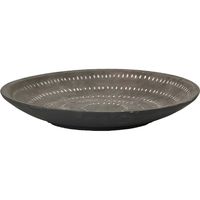 スパイス Wow!クールアフリカン ホワイトリップルライン ラウンドプレート グレー CPGH1310D 1個（直送品）