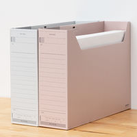 コクヨ　ファイルボックス-FS　＜Fタイプ＞　フタ付き　B4ヨコ　背幅102mm　ピンク　B4-LFFN-P　1セット（5冊）