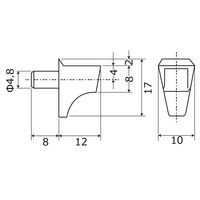 和気産業 PC差込ダボ 100個入 DB-011 1袋(100個)（直送品）