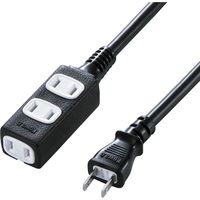サンワサプライ スリム電源延長コード TAP-EX34-1WN 1個