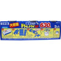 白元アース ドライ&ドライUP 湿気とり 大容量 630mL×3個パック　630mL×3個パック×24セット（直送品）