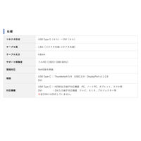 変換ケーブル 1.8m Type-C[オス]-DVI[オス] VV-UCDV018-B 1本 Vodaview