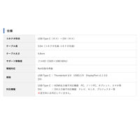 【アウトレット】変換ケーブル 3m Type-C[オス]-DVI[オス] VV-UCDV030-B 1本 Vodaview　【終売品】