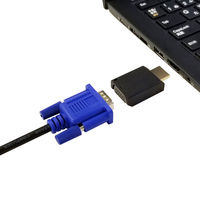 HDMI-VGA 変換アダプター HDMI[オス]-VGA[メス] VV-HDAVGA-B-DO 1個 Vodaview