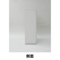 YAMAZEN（山善） 木製シェルフ（本棚 書棚） 3段 両開き（鍵付き・シリンダー錠） ホワイト 幅800×奥行360×高さ1100ｍｍ 1台（直送品）