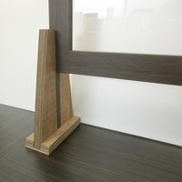 【飛沫防止パネル】 やまもく 飛沫防止パネル アクリル板 木枠付 上位モデル W1200 80000012k 1台