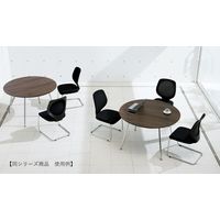 【組立設置込】プラス インテオ 会議テーブル 配線口無 スクエア形 抗菌 幅1200×奥行1200×高さ720mm DE/P 1台（直送品）