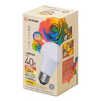 アイリスオーヤマ LED電球 高演色タイプ E26 電球色 40形相当（485lm)  広配光 Ra97  LDA7L-G-4T5HR １個
