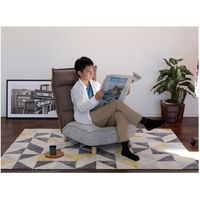 【軒先渡し】ヤマソロ Confi 木脚付 ソファ 幅680mm ブラウン 83-642 1台（直送品）