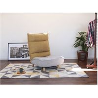 【軒先渡し】ヤマソロ Confi 木脚付 ソファ 幅680mm イエロー 83-641 1台（直送品）