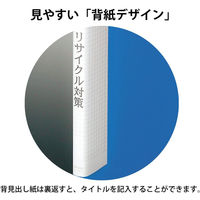 コクヨ　クリヤーブック（ウェーブカット・固定式）　B6ヨコ20ポケット　青　ブルー　ラ-T568B　5冊