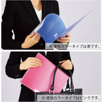 コクヨ クリヤーブックモッテ 固定式 A4縦 10ポケット ライトピンク ラ-LM10LP 1セット(1冊×10)