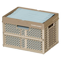 【折りたたみコンテナ】 天馬 Profix 折りたたみバスケットS_ベージュ 811000811 1個