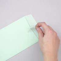 ムトウユニパック 長3 シークレット99 グリーン サイド 枠なし ワンタッチ 100P 510296100 1セット（500枚）