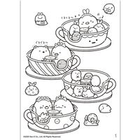 トーヨー デラックス ポケットぬりえ すみっコぐらし B6 309455 1セット(5冊)