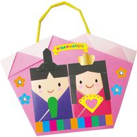 トーヨー おひなさまおりがみ 15cm&24cm シール付き 861137 1セット(5個)