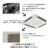 エスコ 625x625mm カットフィルター(業務用エアコン用/2枚) EA997PR-31 1セット(10枚:2枚×5袋)（直送品）