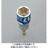 エスコ 17mm 電ドルソケット(ショート) EA612AA-17 1セット(5個)（直送品）