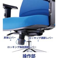 藤沢工業 TOKIO CFシリーズ オフィスチェア 肘付き ブラック CF-7C 1脚（取寄品）