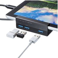 USBハブ　USB3.2Gen1　USB-C　USB3.2Gen1×3　USBポート　USB-3TCH27BK　サンワサプライ　1個（直送品）