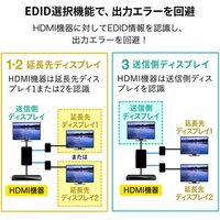 サンワサプライ PoE対応HDM分配エクステンダー(2分配・セットモデル) VGA-EXHDPOE3 1個（直送品）