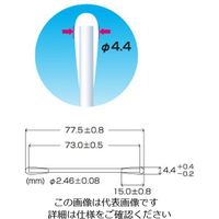 エスコ φ4.4x 77.5mm 工業用綿棒(250本)両面 EA109DY-16 1セット(2500本:250本×10袋)（直送品）