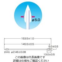 エスコ φ5.0x153.5mm 工業用綿棒(100本)両面 EA109DY-21 1セット(1000本:100本×10袋)（直送品）