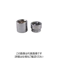 エスコ 3/8”DR[19個組] ショートソケットレンチセット EA617CC-60 1セット（直送品）