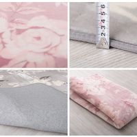 萩原 ローズ柄 ふっくらラグ フルレット 1850×1850mm ピンク 240625101 1枚（直送品）