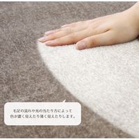 萩原 ファブリーズW消臭機能付き ふっくらラグ ディクト 1850×1850mm ベージュ 240625304 1枚（直送品）