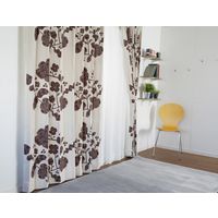 スミノエ デザインライフ セミオーダー カーテン 2700×2450mm ブラウン １セット(2枚入)（直送品）