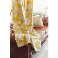 スミノエ デザインライフ セミオーダー カーテン イハナ 2500×2250mm イエロー １セット(2枚入)（直送品）