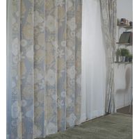 スミノエ デザインライフ セミオーダー カーテン イハナ 1000×2250mm グレー １セット(2枚入)（直送品）