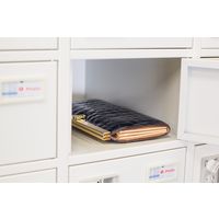 【車上渡し】仁張工作所 貴重品ロッカー シリンダー錠 5列10段50人用 幅1100×奥行240×高さ1600mm ホワイト 1台（直送品）